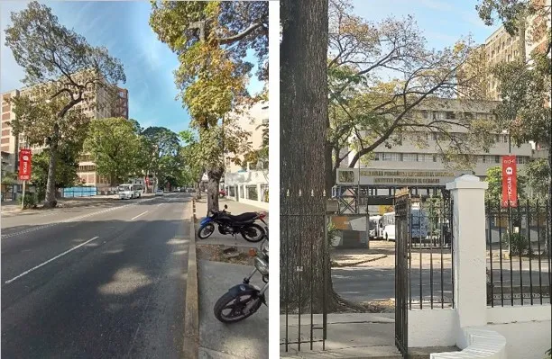 Entorno del Colegio de Abogados de Caracas en El Paraíso